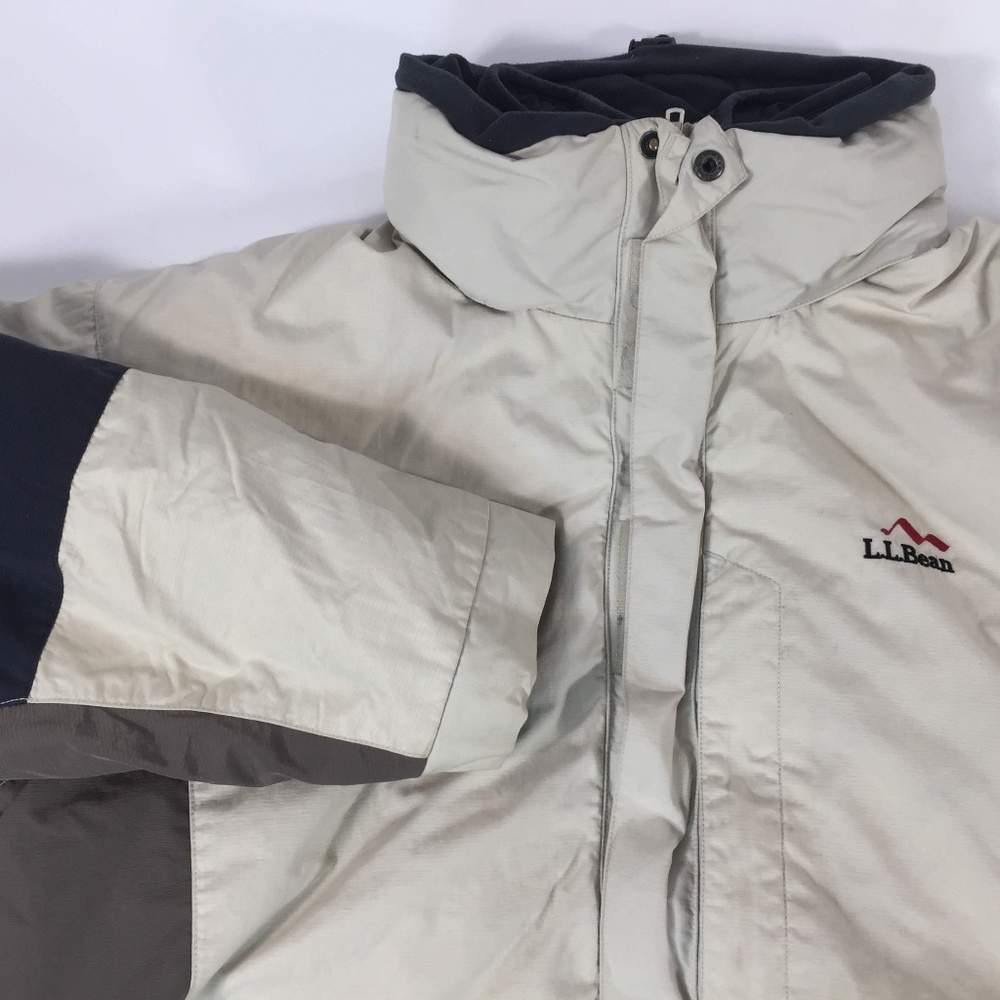 L.L. Bean White 3 in 1 Heavy Jacket
